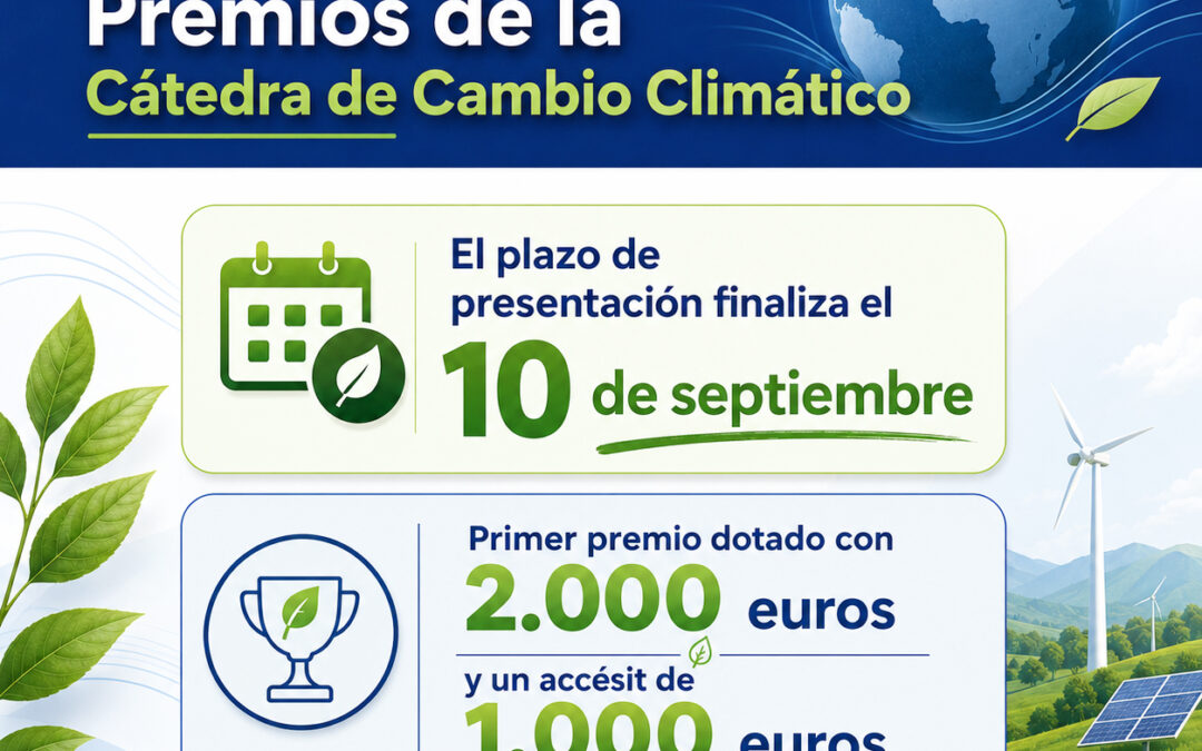 La Cátedra de Cambio Climático convoca la IX edición del Premio Millán Millán a la mejor tesis doctoral