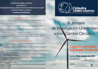 III Jornada d’Investigació Universitària sobre el Canvi Climàtic
