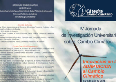 IV Jornada d’Investigació Universitària sobre el Canvi Climàtic