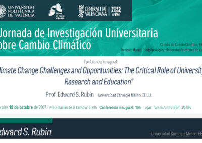 I Jornada d’Investigació Universitària sobre el Canvi Climàtic