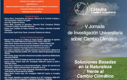 V Jornada d’Investigació Universitària sobre el Canvi Climàtic